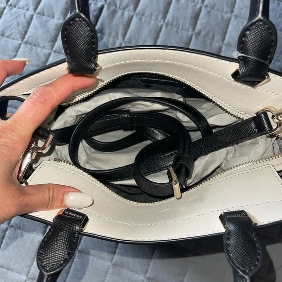 Kate Spade New York Staci Medium Saffiano Leather Satchel Purse - Picture 9 of 11